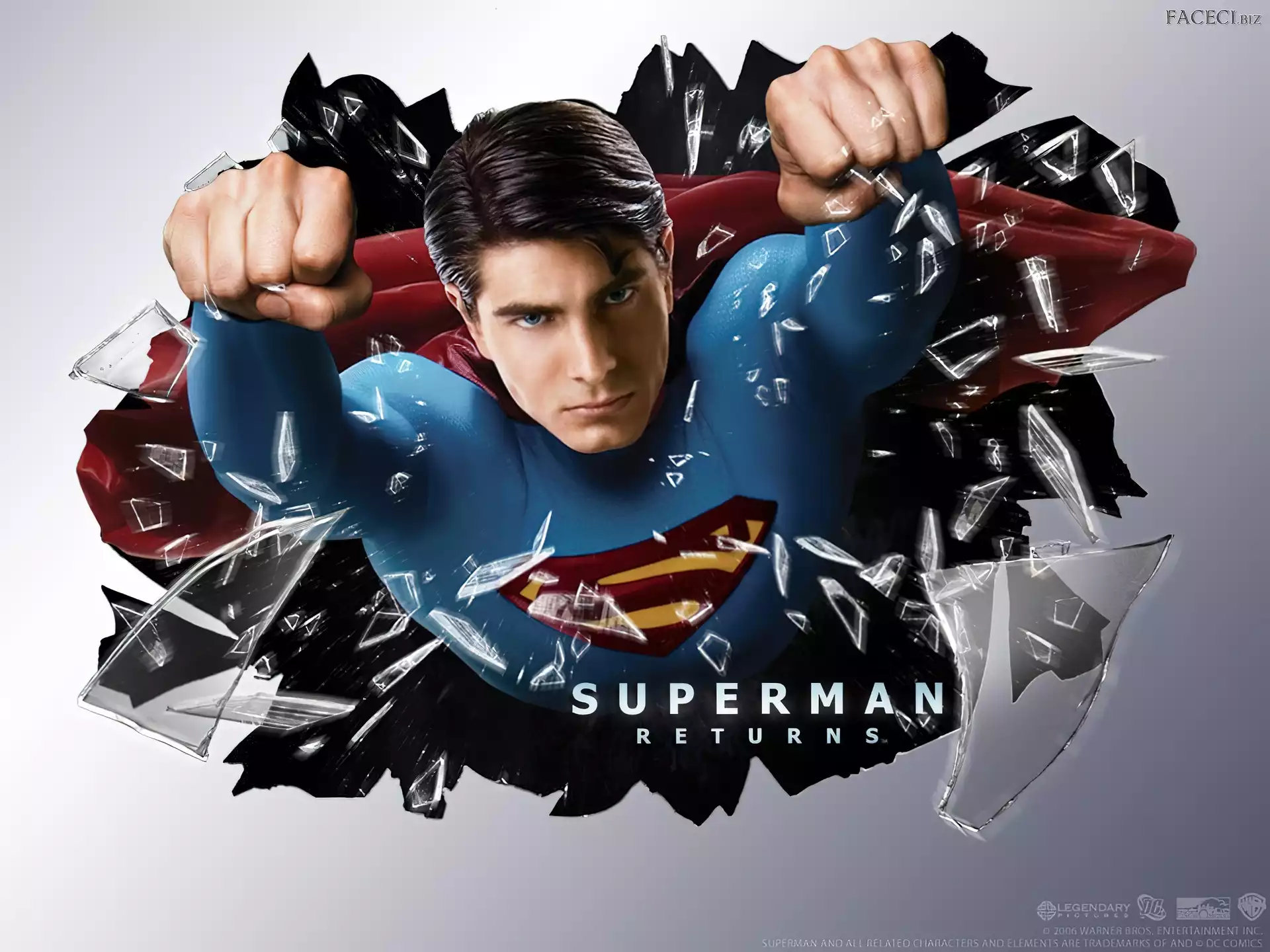Brandon Routh, pięści, Superman Returns, szkło