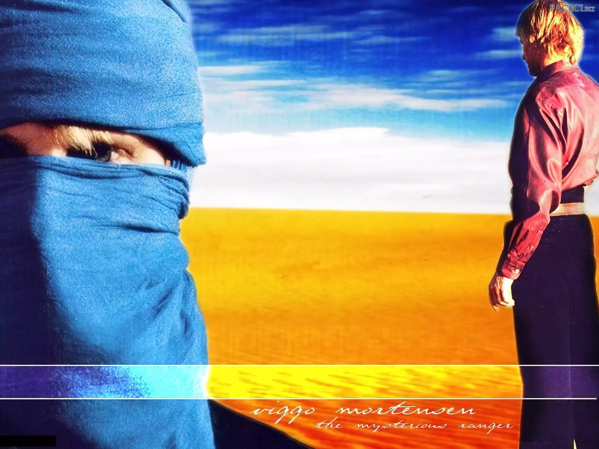 Viggo Mortensen, czerwona koszula